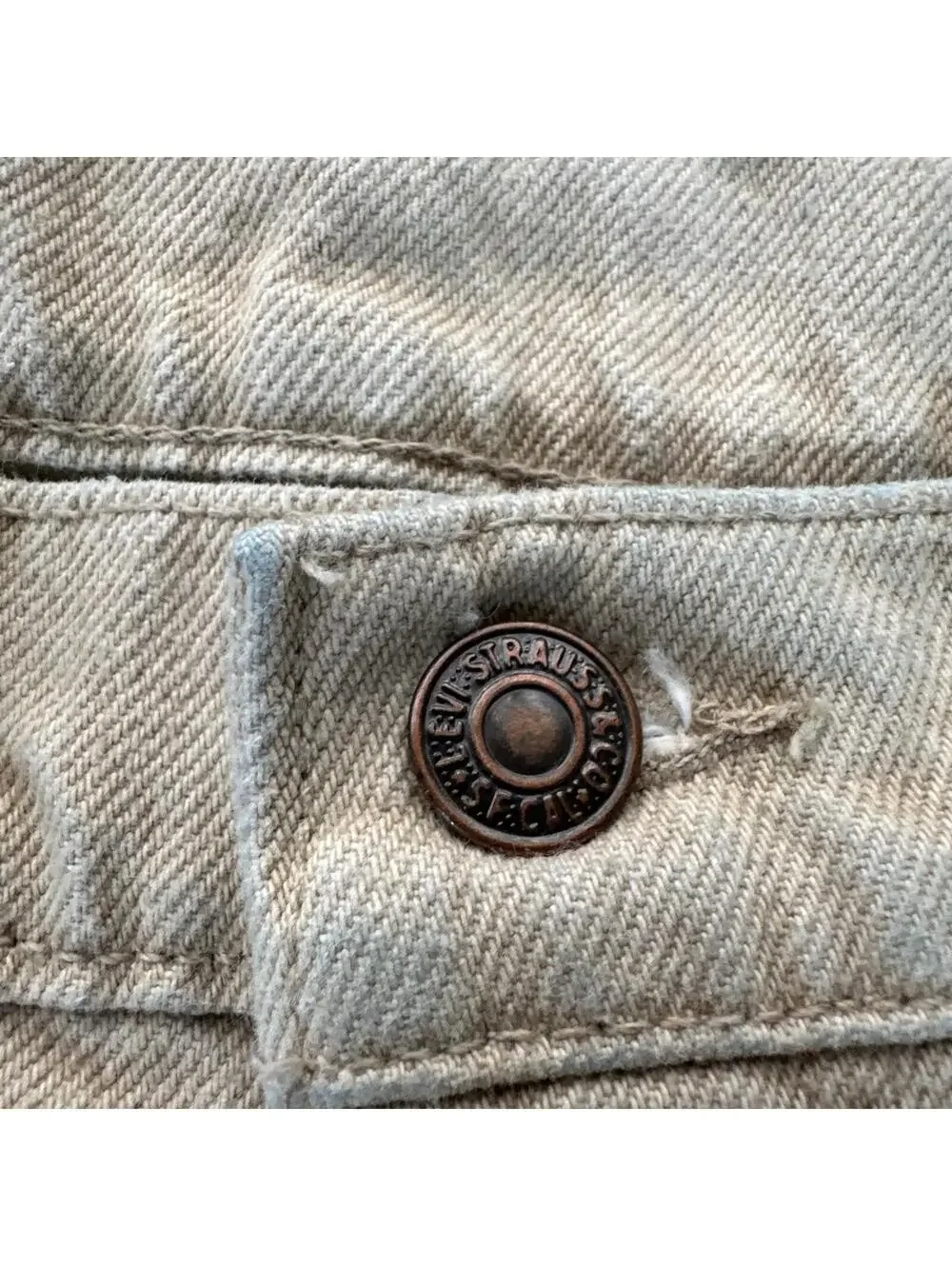 Vintage Levi’s 550 Jeans 36x36 Orange Tab Earth Tone Brown Fade Natural Stone